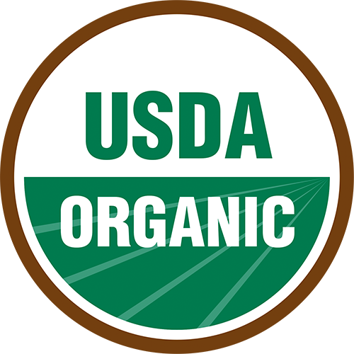 USDA Organic logo with green and brown colors on a white background