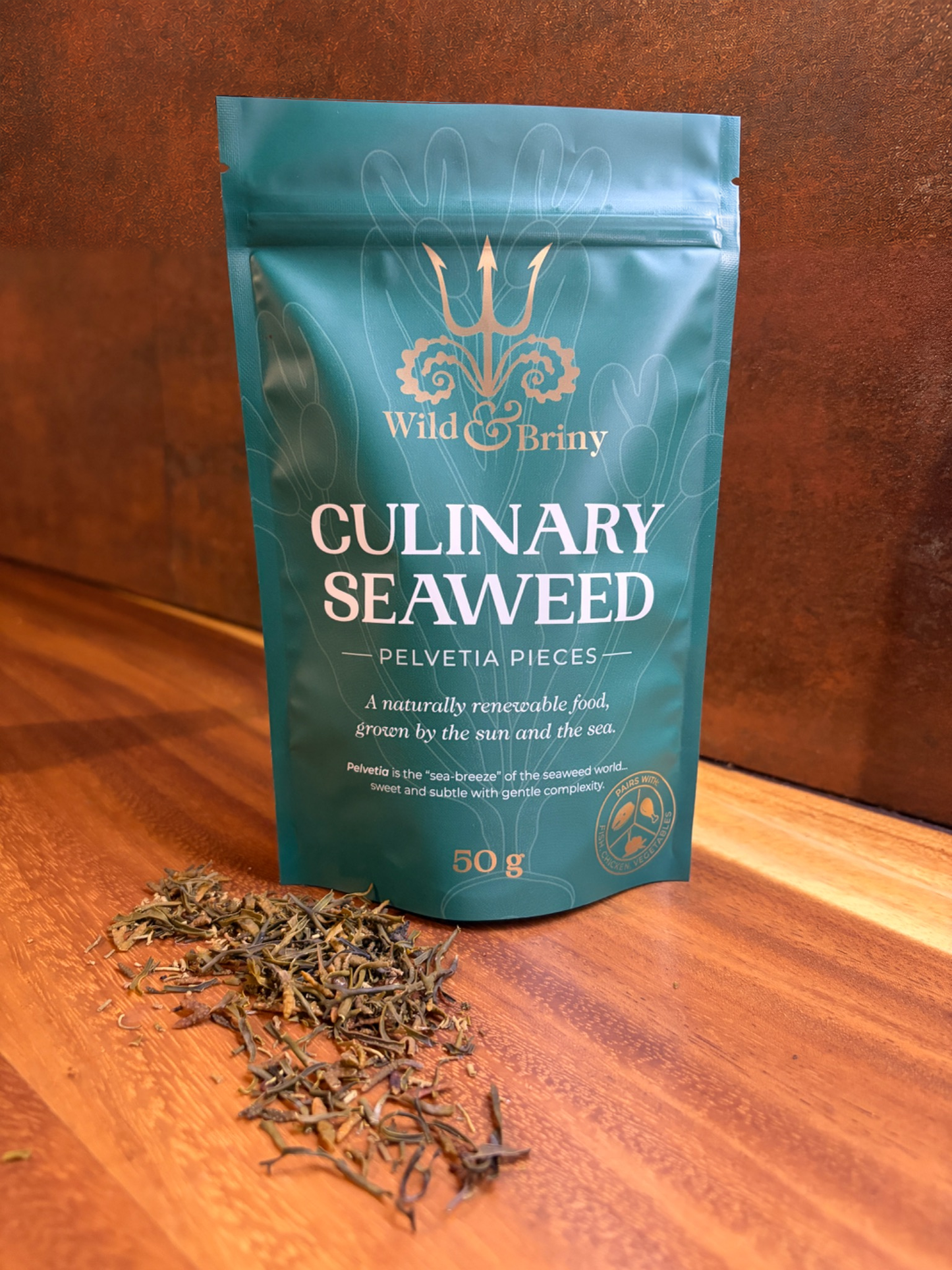 Pelvetia Seaweed Seasoning Pieces - Channel Wrack | Wild & Briny